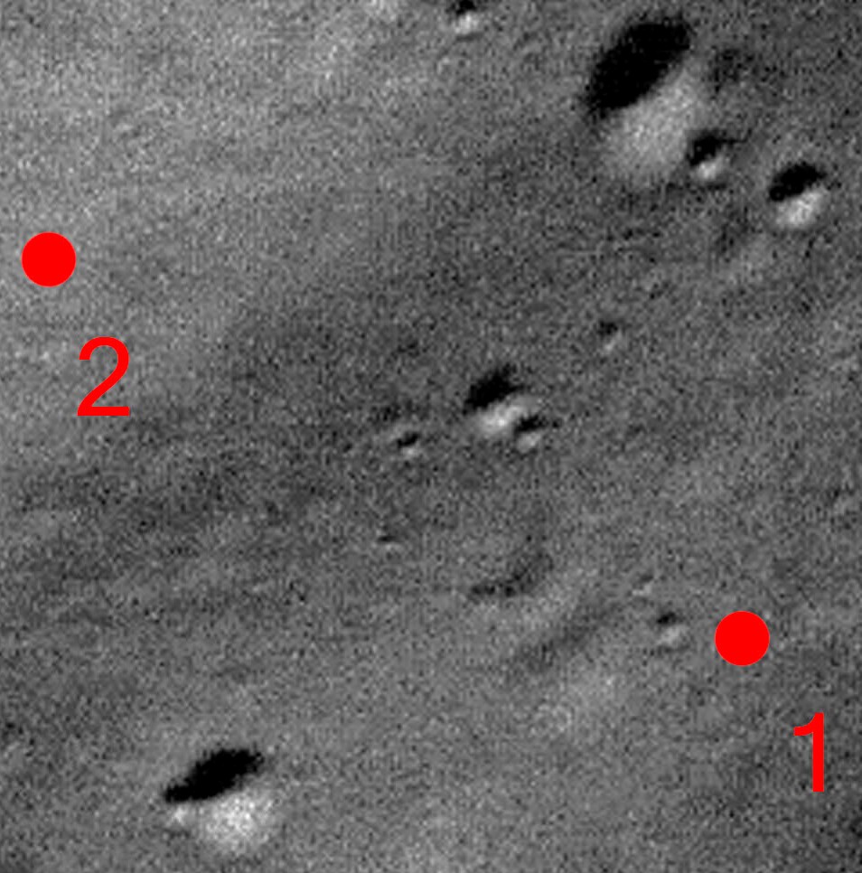 Détail site atterrissage Phobos Grunt